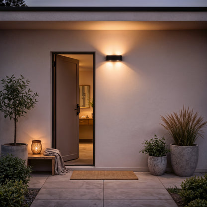 Aplica LED Exterior Ellis, 6W, 6 Surse de lumina, Lumina Calda, Negru