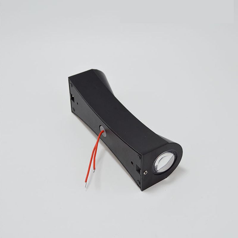 Aplica LED AX220 de Exterior si Interior, 2 Surse x 10W, Metalic, Negru, 3000K