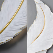 Aplica LED, Pena Decorativa 85CM 31W Lumina Rece/Calda/Neutra Alb Auriu