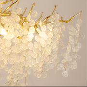 Candelabru Cristal WALTZ Serenade, 6xG9, Auriu, 60cm, Inaltime Reglabila