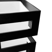 Lustra VANJA cu Abajur Patrat, 3 X Dulie E27 Alb / Negru