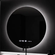Oglinda LED Rotunda, 70cm, Serenite MotionGlow Marcello, Sistem Dezaburire, Ceas & Termometru, Dimabila