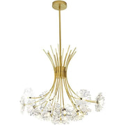 Candelabru Cristal Petito, 12XG4,Auriu, Diametru 52cm