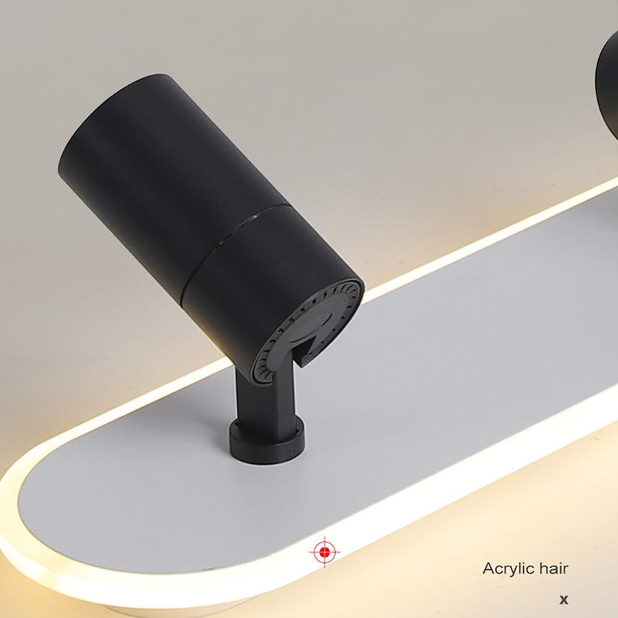 Lustra LED cu Proiector Reglabil FISSO Camilla 49W, lumina Rece/Calda/Neutra, Negru