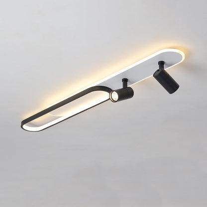 Lustra LED cu Proiector Reglabil FISSO Camilla 69W, lumina Rece/Calda/Neutra, Negru