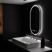 Oglinda LED Ovala, 60x80cm, Eminence MotionGlow Marcello, Sistem Dezaburire, Ceas & Termometru, Dimabila