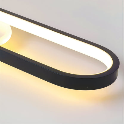 Lustra LED cu Proiector Reglabil FISSO Camilla 49W, lumina 3000/4000/6000k, Negru