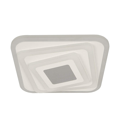 Lustra LED NEXA 3D 46W, Patrata, lumina Rece/Calda/Neutra , Alb