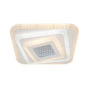 Lustra LED NEXA 3D 46W, Patrata, lumina Rece/Calda/Neutra , Alb