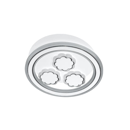Lustra LED Rylee, 25W, 3000/4000/6000K, Alb, Acril