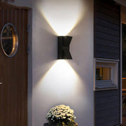 Aplica LED de Exterior si Interior, 2 Surse x 5W, IP65, ABS, Negru, 3000K, AX100/2BK