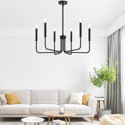 Lustra Metalic AVANT, tip Pendul cu brate, D63 cm Rotunda, 6xE14, Negru