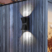 Aplica LED de Exterior si Interior, 2 Surse x 5W, IP65, ABS, Negru, 3000K, AX100/2BK
