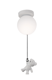 Lustra LED URSULETI CP210 Glob 15cm, Inaltime 47cm, 1xE27, Suspendata, Metal si Acril