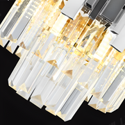 Candelabru Cristal BLOIS Eleganza 8xE14, Diametru 50 cm, Argintiu, Inaltime Reglabila