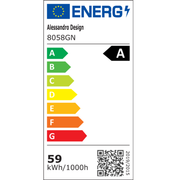 Lustră LED 8058GN, 59W, Acril Verde, Lumina 3000K/4000K/6000K