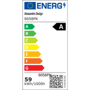 Lustră LED 8058PK, 60W, Acril Roz, Lumina 3000K/4000K/6000K