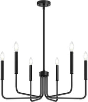 Lustra Metalic AVANT, tip Pendul cu brate, D63 cm Rotunda, 6xE14, Negru
