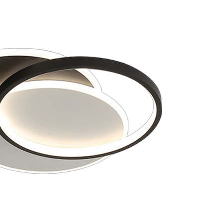 Lustra LED cu telecomanda CHIARA 67W, 3 Cercuri, lumina Rece/Calda/Neutra, Dimabila, Negru