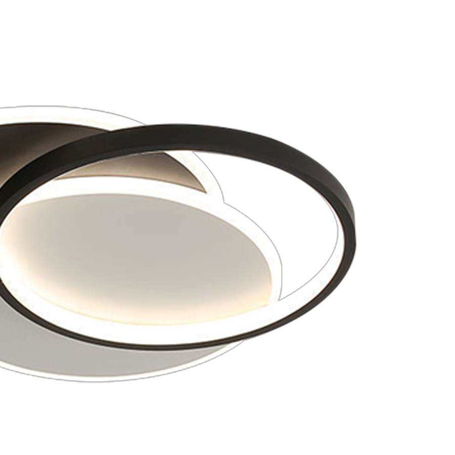 Lustra LED cu telecomanda CHIARA 67W, 3 Cercuri, lumina Rece/Calda/Neutra, Dimabila, Negru