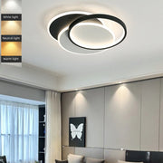 Lustra LED cu telecomanda CHIARA 67W, 3 Cercuri, lumina Rece/Calda/Neutra, Dimabila, Negru