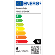 Aplica LED, MALAWI, 6W, liniara, lumina Calda/Neutra/Rece, Negru