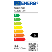 Aplica LED LILY 14W Petala Lumina Rece/Calda/Neutra Acril si Metal Alb