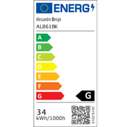 Aplica LED Cheia Sol 34W Lumina Rece/Calda/Neutra Metal Negru