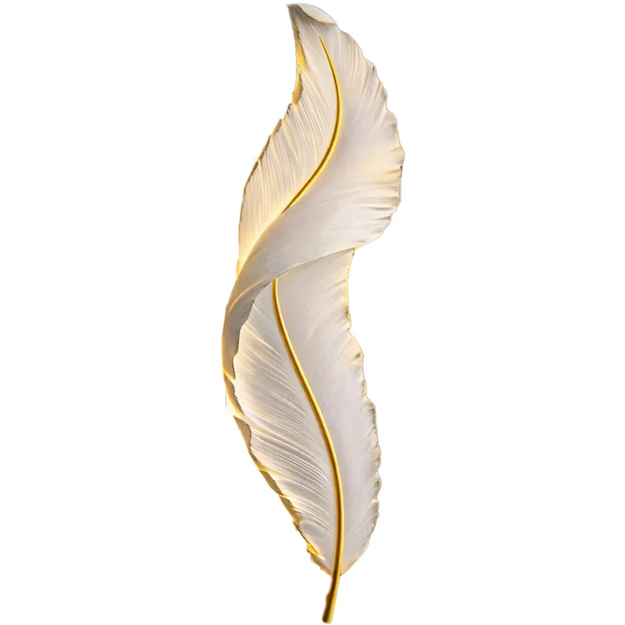Aplica LED, Pena Decorativa 85CM 31W Lumina Rece/Calda/Neutra Alb Auriu