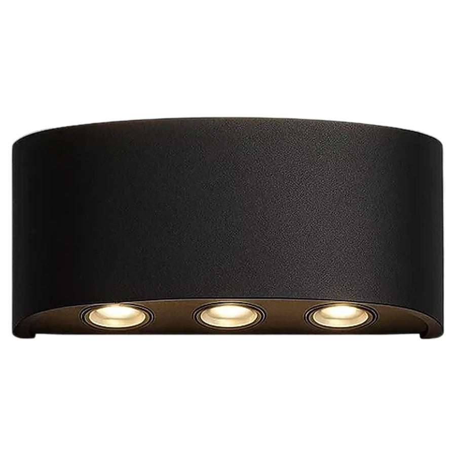 Aplica LED Exterior Ellis, 6W, 6 Surse de lumina, Lumina Calda, Negru