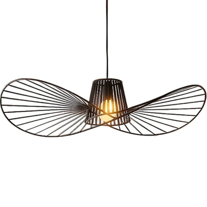 Lustra Suspendata ELIAS 60cm, 1x E27, Metal, Inaltime Reglabila, Negru
