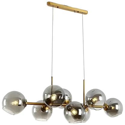 Lustra cu Glob, MODEST Grand, 8xE27, Auriu, Metal