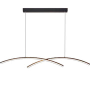 Lustra LED cu telecomanda FLUIRA, 52W, lumina Rece/Calda/Neutra, Dimabila, Negru