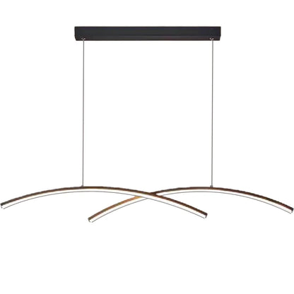 Lustra LED cu telecomanda FLUIRA, 52W, lumina Rece/Calda/Neutra, Dimabila, Negru