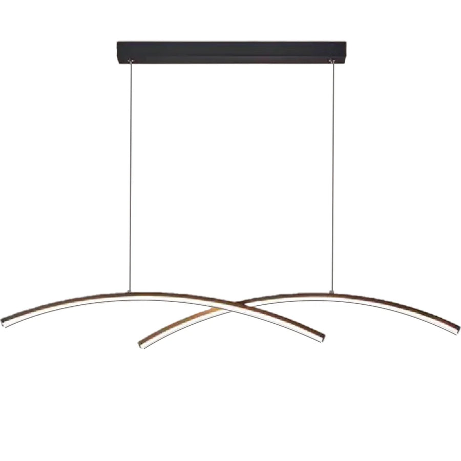 Lustra LED cu telecomanda FLUIRA, 52W, lumina Rece/Calda/Neutra, Dimabila, Negru