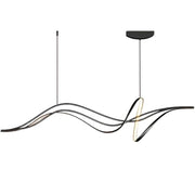 Lustra LED suspendata cu telecomanda LIBRE, 42W, lumina Rece/Calda/Neutra, Dimabila, Negru, Inaltime Reglabila