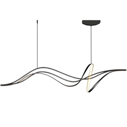 Lustra LED suspendata cu telecomanda LIBRE, 42W, lumina Rece/Calda/Neutra, Dimabila, Negru, Inaltime Reglabila
