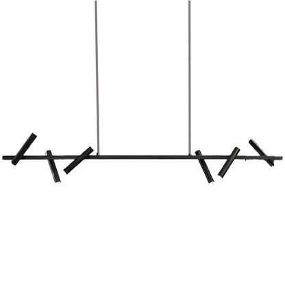 Lustra LED  Harman, 23W, 6 Surse, Lumina Neutra, Negru