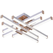 Lustra LED cu Telecomanda LT178/6WH, 84W, 6 Elemente, Lumina Rece/Clada/Neutra, Dimabila, Alb