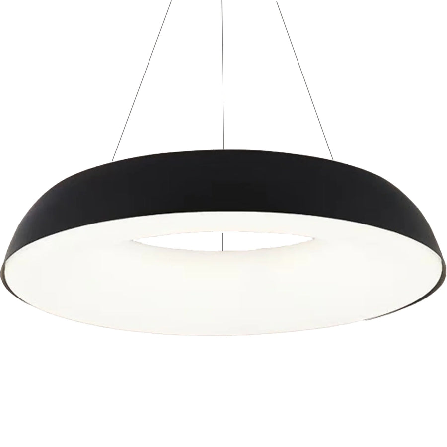 Lustra LED suspendata cu Telecomanda CHIARA, 73W, Lumina Rece/Calda/Neutra, Dimabila, Negru