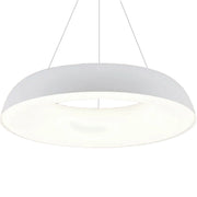 Lustra LED suspendata cu Telecomanda CHIARA, 73W, Lumina Rece/Calda/Neutra, Dimabila, Alb