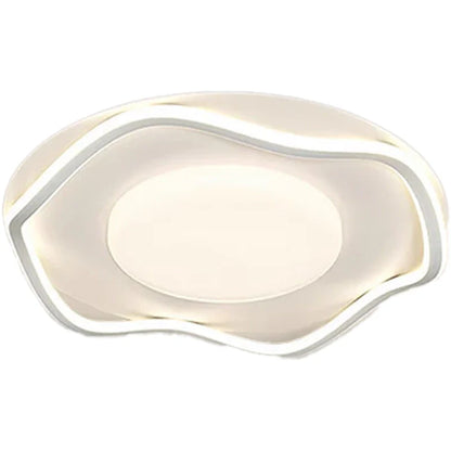 Lustra LED cu telecomanda MODERNO 77W, 2 Cercuri, lumina Rece/Calda/Neutra, Dimabila, Alb