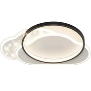 Lustra LED cu telecomanda NUVIA 71W, Nor, lumina Rece/Calda/Neutra, Dimabila, Negru