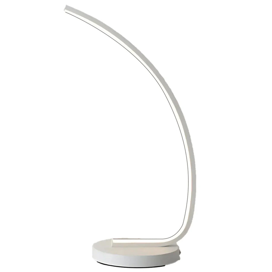 Veioza LED Nemesis, 14W, Lumina Rece/Calda/Neutra, Metal si Acril, Alb