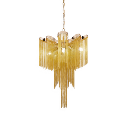 Candelabru Aurora, 4xE14, Diametru 43 cm, Inaltime 68 cm, Auriu, Metal