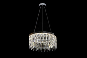 Candelabru LED ROYALE Nobile, Diametru 40 cm, Inaltime 120 cm, Lumina Rece/Neutra/Calda, Dimabila, Argintiu, Cristal, Otel