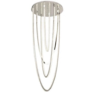 Candelabru LED CC50303/800CH, Diametru 80 cm, Inaltime 200 cm,  Lumina Rece/Neutra/Calda, Dimabila, Argintiu, Cristal, Metal