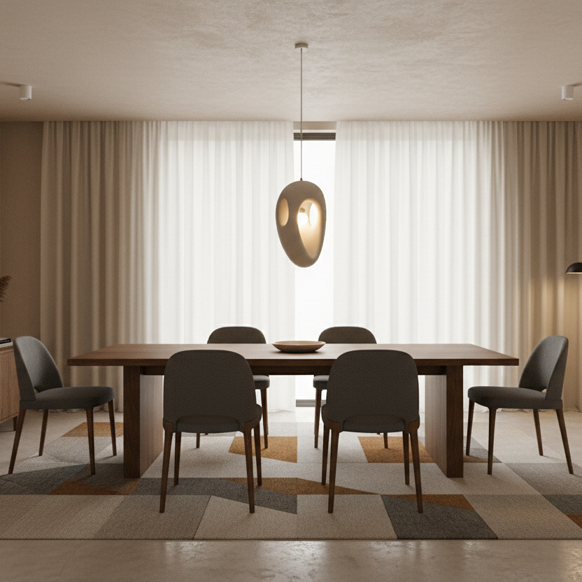Lustra Moderna EON Eleganza, 49 cm, Suspendata, 1 X E27, Alb, Metal si Spuma, Inaltime Reglabila