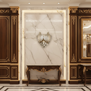 Aplica Cristal LUXE, 3xE14, Diametru 30 cm, Inaltime 31 cm, Auriu Lucios, Design Elegant