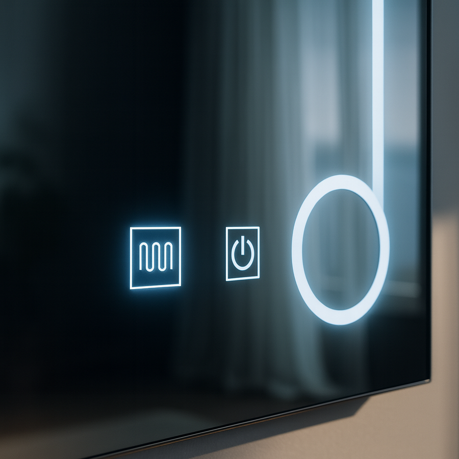 Oglinda LED Rectangulara, 60x80cm, Linea Touch, Sistem Dezaburire, Dimabila